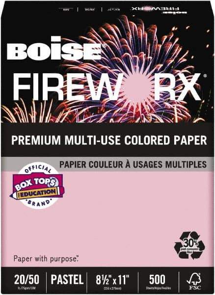 Boise - 8-1/2" x 11" Pink Colored Copy Paper - Use with Laser Printers, Copiers, Plain Paper Fax Machines, Multifunction Machines - All Tool & Supply