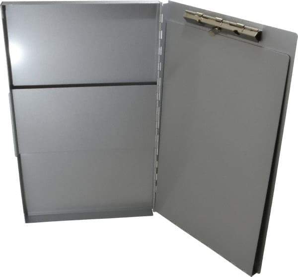 Saunders - 14-1/2 Inch Long x 9 Inch Wide x 1 Inch High, Clip Board - Silver - All Tool & Supply