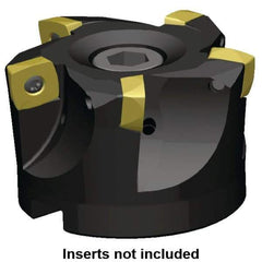 Kennametal - 3" Cut Diam, 0.098" Max Depth, 1" Arbor Hole, 8 Inserts, XD 12 Insert Style, Indexable Copy Face Mill - C7792VXD12-A3.00Z08R Cutter Style, 1.97" High, Through Coolant, Series 7792 - All Tool & Supply