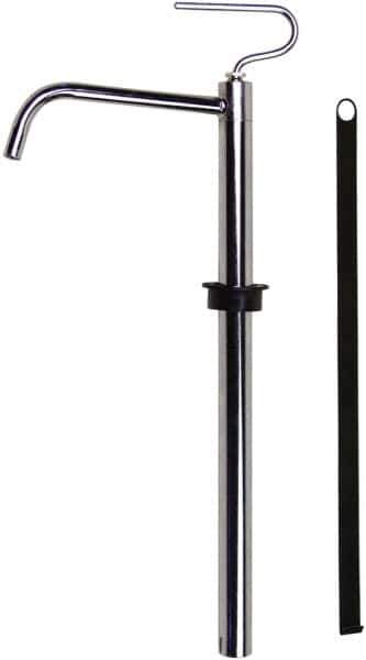 Value Collection - 3/4" Outlet, Steel Hand Operated Drum Pump - 4 oz per Stroke, 18-1/2" OAL, For Petroleum Based Products - All Tool & Supply