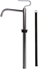 Value Collection - 3/4" Outlet, Steel Hand Operated Drum Pump - 4 oz per Stroke, 18-1/2" OAL, For Petroleum Based Products - All Tool & Supply