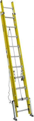 Werner - 20' High, Type IAA Rating, Fiberglass Extension Ladder - 375 Lb Capacity - All Tool & Supply