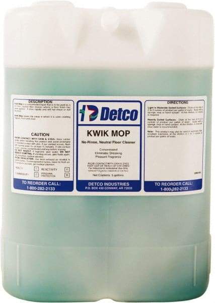 Detco - 5 Gal Container Cleaner - Use on Resilient Flooring - All Tool & Supply