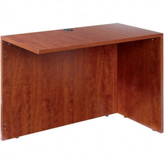 ALERA - Woodgrain Laminate Return/Bridge Shell Desk - 42" Wide x 23-5/8" Deep x 29-5/8" High, Medium Cherry - All Tool & Supply