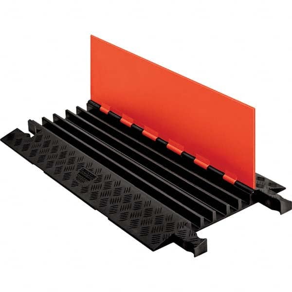 Checkers - On Floor Cable Covers Cover Material: Polyurethane Number of Channels: 5 - All Tool & Supply