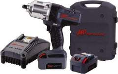 Ingersoll-Rand - 1/2" Drive 20 Volt Pistol Grip Cordless Impact Wrench & Ratchet - 1,900 RPM, 2,300 BPM, 780 Ft/Lb Torque, 2 Lithium-Ion Batteries Included - All Tool & Supply