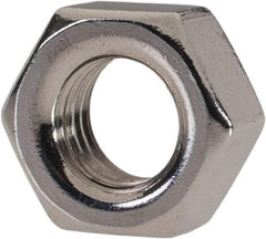 Value Collection - M7x1.00 Metric Coarse Stainless Steel Right Hand Hex Nut - 11mm Across Flats, 5.5mm High, Uncoated - All Tool & Supply