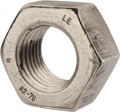 Value Collection - M33x3.50 Metric Coarse Stainless Steel Right Hand Hex Nut - 50mm Across Flats, 26mm High, Uncoated - All Tool & Supply