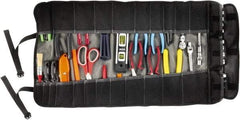 Ergodyne - 25 Pocket Gray Ballistic Polyester Tool Roll - 14-3/4" Wide x 27" Deep x 1" High - All Tool & Supply