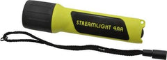 Streamlight - Xenon Bulb, 34 Lumens, Industrial/Tactical Flashlight - Black, Yellow Plastic Body, 4 AA Alkaline Batteries Included - All Tool & Supply