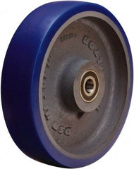 Hamilton - 8 Inch Diameter x 2 Inch Wide, Polyurethane Mold on to Cast Iron Center Caster Wheel - 1,200 Lb. Capacity, 2-1/4 Inch Hub Length, 1/2 Inch Axle Diameter, Sealed Precision Ball Bearing - All Tool & Supply