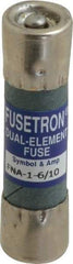 Cooper Bussmann - 250 VAC, 1.6 Amp, Time Delay Pin Indicator Fuse - Fuse Holder Mount, 1-1/2" OAL, 10 at 125 V kA Rating, 13/32" Diam - All Tool & Supply