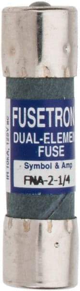 Cooper Bussmann - 250 VAC, 2.25 Amp, Time Delay Pin Indicator Fuse - Fuse Holder Mount, 1-1/2" OAL, 10 at 125 V kA Rating, 13/32" Diam - All Tool & Supply