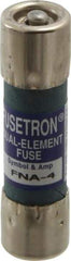 Cooper Bussmann - 250 VAC, 4 Amp, Time Delay Pin Indicator Fuse - Fuse Holder Mount, 1-1/2" OAL, 10 at 125 V kA Rating, 13/32" Diam - All Tool & Supply