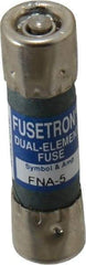 Cooper Bussmann - 250 VAC, 5 Amp, Time Delay Pin Indicator Fuse - Fuse Holder Mount, 1-1/2" OAL, 10 at 125 V kA Rating, 13/32" Diam - All Tool & Supply