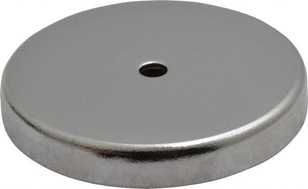 Mag-Mate - 2.03" Diam, 5/16" Cup Height, 5/16" Overall Height, 47.5 Lb Average Pull Force, 47.5 Lb Max Pull Force, Neodymium Rare Earth Cup Magnet - Through Hole Style, 3/16" Cup ID, 7/16" Magnet ID, Galvanized - All Tool & Supply