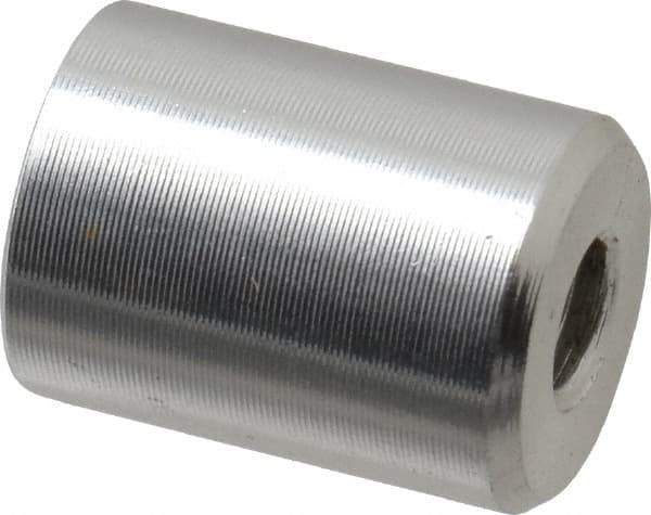 Mag-Mate - 8-32 Thread, 3/8" Diam, 1/2" High, 0.65 Lb Average Pull Force, Neodymium Rare Earth Pot Magnet - 1/4" Tapped Hole Depth, Nickel Plated, Aluminum Insulated - All Tool & Supply