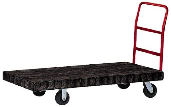 Rubbermaid - 2,000 Lb Capacity Structural Foam/Steel Platform Truck - Structural Foam Deck, 30" OAW, Rubber Casters - All Tool & Supply