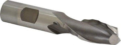 Weldon - 3/4" Diam, 1-5/8" LOC, 2 Flute High Speed Steel Roughing & Finishing Square End Mill - Uncoated, 3-7/8" OAL, 3/4" Shank Diam, Weldon Shank, 30° Helix, Centercutting - All Tool & Supply