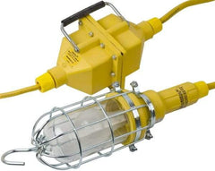 Woodhead Electrical - 120 VAC, 100 Watt, Electric, Incandescent Portable Handheld Work Light - 25' Cord, 1 Head, 1,000 Lumens, Zinc-Plated Steel, 120.65mm Wide x 457.2mm High - All Tool & Supply