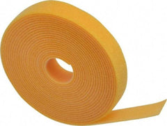 SpeedTech - 15' Long Yellow Nylon & Polyethylene Hook & Loop Strap - 50 Lb Tensile Strength - All Tool & Supply