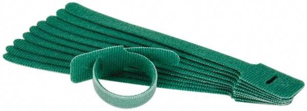 SpeedTech - 8" Long Green Nylon & Polyethylene Hook & Loop Strap - 40 Lb Tensile Strength - All Tool & Supply