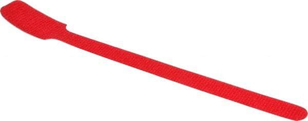 SpeedTech - 8" Long Red Nylon & Polyethylene Hook & Loop Strap - 40 Lb Tensile Strength - All Tool & Supply