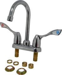 Moen - Deck Plate Mount, Bar and Hospitality Faucet without Spray - Two Handle, Wrist Blade Handle, Gooseneck Spout - All Tool & Supply