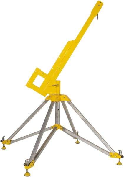 Gemtor - Confined Space Entry & Retrieval Bases & Booms Type: Portable Quadpod w/Rotating Boom Maximum Height (Inch): 90 - All Tool & Supply