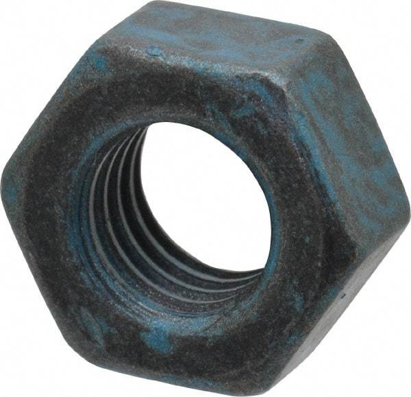 Value Collection - M8x1.25 Metric Coarse Steel Right Hand Hex Nut - 13mm Across Flats, 6.5mm High, Metric Blue Finish - All Tool & Supply