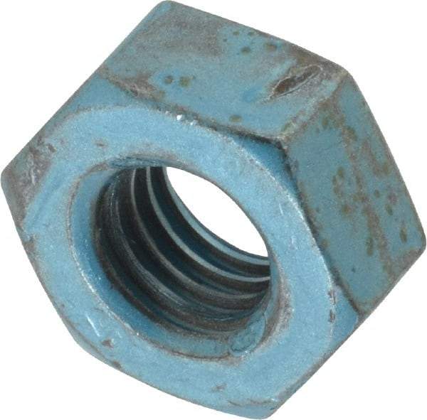 Value Collection - M10x1.50 Metric Coarse Steel Right Hand Hex Nut - 17mm Across Flats, 8mm High, Metric Blue Finish - All Tool & Supply