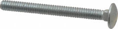 Value Collection - 1/4-20 UNC 2-1/2" Length Under Head, Standard Square Neck, Carriage Bolt - Grade 5 Steel, Zinc-Plated Finish - All Tool & Supply