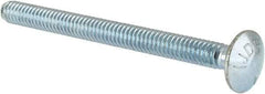 Value Collection - 1/4-20 UNC 3" Length Under Head, Standard Square Neck, Carriage Bolt - Grade 5 Steel, Zinc-Plated Finish - All Tool & Supply