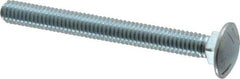 Value Collection - 5/16-18 UNC 3" Length Under Head, Standard Square Neck, Carriage Bolt - Grade 5 Steel, Zinc-Plated Finish - All Tool & Supply