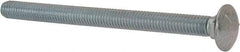 Value Collection - 3/8-16 UNC 5" Length Under Head, Standard Square Neck, Carriage Bolt - Grade 5 Steel, Zinc-Plated Finish - All Tool & Supply