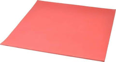 Made in USA - 12" Long, 12" Wide, 1/8" Thick, Buna-N Rubber Foam Sheet - 50 to 60 Durometer, Red, -20 to 180°F, 1,000 to 1,200 psi Tensile Strength, Stock Length - All Tool & Supply