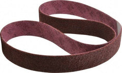 3M - 2" Wide x 60" OAL, Aluminum Oxide Abrasive Belt - Aluminum Oxide, Medium, Nonwoven, Series SC-BL - All Tool & Supply