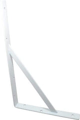 Knape & Vogt - 1,000 Lb Capacity, White Finish, L-Bracket - 16" Long, 10" High - All Tool & Supply