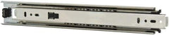 Knape & Vogt - 12" Slide Length, 12" Travel Length, Steel Precision Drawer Slide - 1/2" Wide, 1-13/16" High, 100 Lb Capacity at Full Extension, Chrome Finish - All Tool & Supply