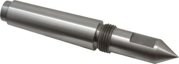 Riten - 3/4" Head Diam, Steel Long Point Solid Dead Center - 3MT Morse Taper, 3/4" Point Diam, 2" Point Length, 2-7/16" OAL - All Tool & Supply