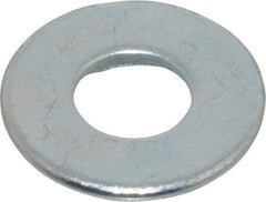 Value Collection - 3/8" Screw, Grade 2 Steel USS Flat Washer - 0.433" ID x 1.03" OD, 0.104" Thick, Zinc-Plated Finish - All Tool & Supply