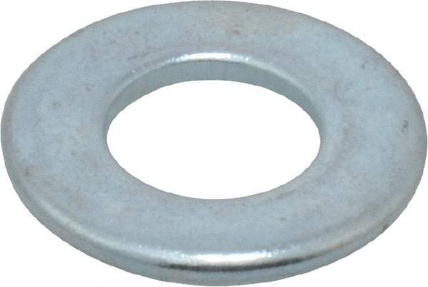 Value Collection - 5/16" Screw, Grade 2 Steel SAE Flat Washer - 0.339" ID x 0.709" OD, 0.08" Thick, Zinc-Plated Finish - All Tool & Supply