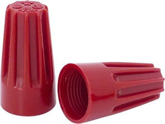 Ideal - 2, 14 to 4, 12 AWG, 600 Volt, Flame Retardant, Standard Twist on Wire Connector - Red, 221°F - All Tool & Supply