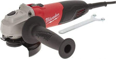 Milwaukee Tool - 4-1/2" Wheel Diam, 11,000 RPM, Corded Angle & Disc Grinder - 5/8-11 Spindle, 120 Volts, 7 Amps, Front Exhaust - All Tool & Supply