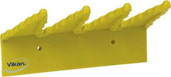 Vikan - 22 Lb, 6-1/2" Wide, 2-1/2" High, Polypropylene, Wall Bracket - 9-1/2" Long, 3 Holders - All Tool & Supply