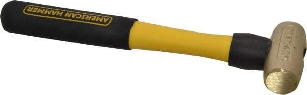 American Hammer - 1-1/2 Lb Head Nonmarring Mallet - 12" OAL, 11" Long Fiberglass Handle - All Tool & Supply