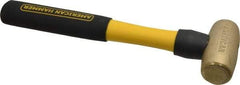 American Hammer - 2 Lb Head Nonmarring Mallet - 12" OAL, 11" Long Fiberglass Handle - All Tool & Supply