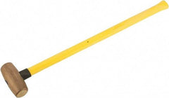 American Hammer - 8 Lb Head Nonsparking Hammer - 33" OAL, 30-1/2" Long Fiberglass Handle - All Tool & Supply