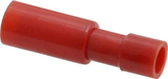 3M - 22 to 18 AWG Bullet Connector - 0.156" Bullet Diam, Red Nylon Insulation - All Tool & Supply