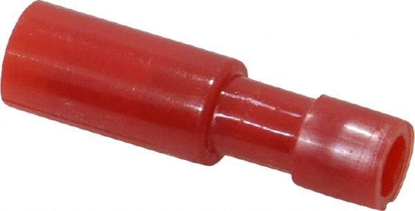 3M - 22 to 18 AWG Bullet Connector - 0.18" Bullet Diam, Red Nylon Insulation - All Tool & Supply